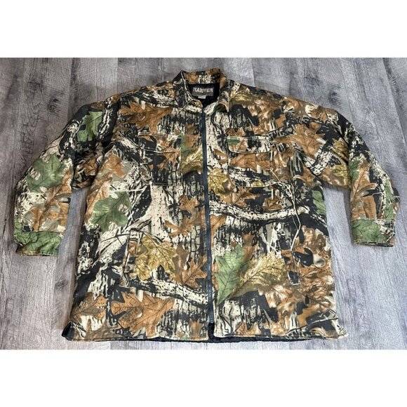 Ranger Other - Vintage Ranger Camo Jacket Mens 2XL‎ Quilted Coat Lined Full Zip Hunting Outdoor